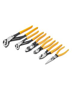 KDT82204-06 image(0) - GEARWRENCH 6 Piece PITBULL Dipped Handle Mixed Plier Set