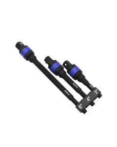 Astro Pneumatic 3pc Locking 1/4" Drive Hex Shank Impact Adapter Extension Set