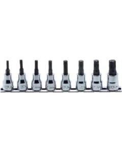 KKNRS3025-8-IP image(0) - Ko-ken USA RS3025/8-IP 3/8 Sq. Dr. 8 Piece TORXplus&Acirc;&reg; Bit Socket set 20IP-55IP