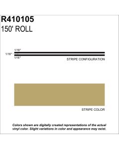 SHR410105 image(0) - SHARPLINE CONVERTING INC MS, 3/16" X 150'; Lt Gold Metallic