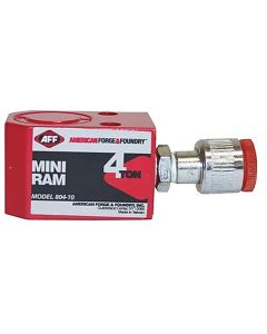 INT804-10 image(0) - American Forge & Foundry Flat Body Ram - 4 Ton Capacity - Mini - 1.5" Compressed H to 2.25" Extended H - 5/8" Stroke - Coupler: 1/4" 18NPTF