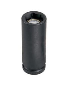GRE2012DG image(0) - Grey Pneumatic 1/2" Drive x 3/8" Magnetic Deep Socket