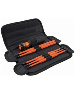 KLE32288 image(0) - Klein Tools 8-in-1 Insulated Interchangeable Screwdriver Set
