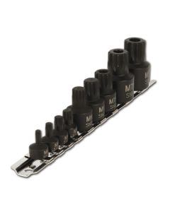 WLMW38965 image(0) - Wilmar Corp. / Performance Tool 9 Piece Impact Triple Square Bit Sockets