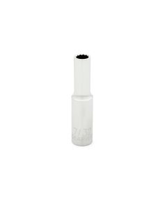 KDT80221 image(0) - GearWrench 1/4 Inch Drive 12 Point Deep SAE Socket 7/32 Inch