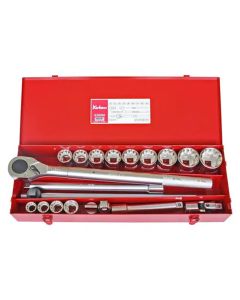 KKN6260M image(0) - Ko-ken USA 6260M 3/4 Sq. Dr. Socket Set   12 point   20 pieces