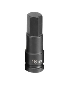 GRE2918M image(0) - Grey Pneumatic 1/2" Drive x 18mm Hex Driver