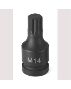 GRE2114S image(0) - Grey Pneumatic 1/2" Drive x M14 Triple Square Driver