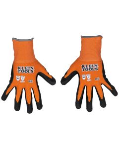 KLE60580 image(0) - Klein Tools Knit Dipped Gloves, Cut Level A1, Touchscreen, Medium, 2-Pair