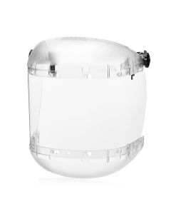 SRWS38510 image(0) - Sellstrom Face Shield - 380 Series &ldquo;MAX LIGHT&rdquo; - 6.5" x 19.5" x 0.040" Window - Clear - Universal Hard Hat Slot Adapter Headgear - Dual Crown