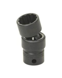 GRE1124U image(0) - Grey Pneumatic 3/8" Drive x 3/4" Standard Universal- 12 Point Socket - Black