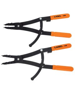 KAS1487 image(0) - Lang Tools (Kastar) 1487 - 2-PC Internal/External Retaining Ring Pliers Set