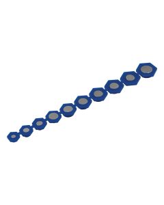 KAS521 image(0) - Lang Tools (Kastar) 521 - 10 Pc. Magnetic Socket Inserts (Metric)