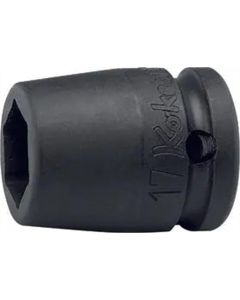 KKNBD14400MJ-17 image(0) - Ko-ken USA BD14400MJ-17 1/2 Square Drive 6-Point Anchor Bolt Socket w/ Plastic Stopper 17 mm