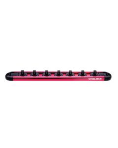 JSP60735 image(1) - J S Products (steelman) 1/4-Inch Drive 7-Piece Aluminum Socket Storage Rail