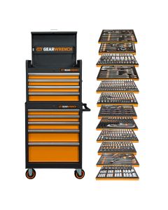 KDTMEGAMODPRO image(0) - GEARWRENCH 791 Piece MEGAMOD Master Mechanics Tool Set Inch Premium Modular Foam Trays with Tool Storage