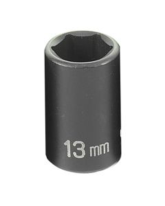 GRE1013M image(0) - Grey Pneumatic 3/8" Drive x 13mm Standard Socket