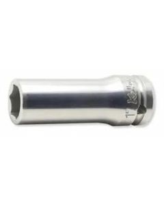 KKNAN14300-17 image(0) - Ko-ken USA AN14300-17 1/2 Square Drive Aluminum Wheel Nut Socket 17 mm 6 Point