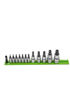 VIMTMS-TRTORX image(0) - VIM Tools Elite 12 Piece Tr TORX Tamper Resistant Set, TR8 Thru TR60, Packaged On Black Magrail