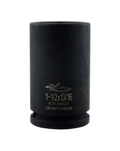 K Tool International Socket Impact 1-1/2 x 13/16 Inch 3/4 Inch Drive Budd Wheel 6 Point
