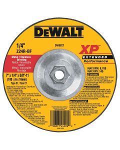 DWTDW8827 image(0) - DEWALT 7-Inch By 1/4-Inch By 5/8-Inch-11 Xp Grinding Wheel