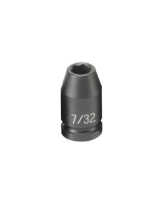 GRE907RS image(0) - Grey Pneumatic 1/4" Surface Drive x 7/32" Standard  Socket