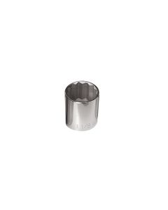 KLE65811 image(0) - Klein Tools 1-1/8-Inch Standard 12-Point Socket 1/2-Inch Drive