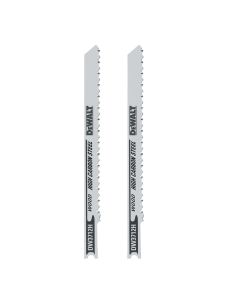 DWTDW3712H2 image(0) - DEWALT 4" 6 TPI  U-Shank Fast/Rough Wood Cutting HCS Jig Saw Blade