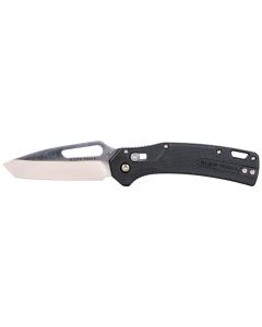 KLEOGK001BKT image(0) - Klein Tools KTO Resurgence Knife, Tanto Blade, Black Handle