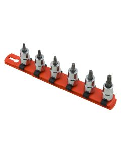 Martin Tools SKT SET 3/8 TORX BIT 6PC Clip