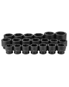 GRE9020M image(0) - Grey Pneumatic 1" Drive 20 Piece Metric Set 45mm to 75mm