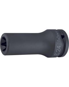 KKN16325-E20 image(0) - Ko-ken USA 16325-E20 3/4 Sq. Dr. Impact Deep TORX E20 Socket - Length 100mm