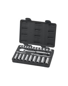 KDT80559 image(0) - GEARWRENCH 24 Piece 3/8 Inch Drive 6 & 12 Point Standard & Deep Metric Mechanics Tool Set