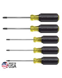 KLE19555 image(0) - Klein Tools Screwdriver Set, TORX Cushion-Grip, 5-Piece