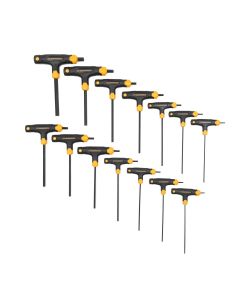 KDT83514 image(0) - GEARWRENCH 14 Piece SAE/Metric T-Handle Hex Key Set