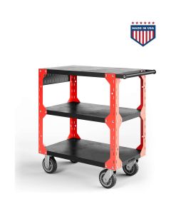 VYPX32-R image(0) - Vyper Industrial X32 Series 1250lb Capacity Tool Cart - Black/Red