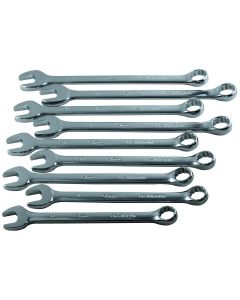 KTI41801 image(0) - K Tool International Wrench Set 9 Piece Combination Hi Polish Metric