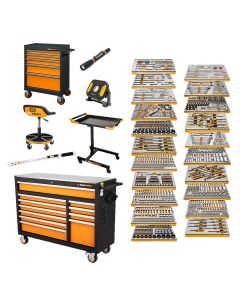KDTMEGAMOD1024 image(0) - GEARWRENCH 1024 Piece MEGAMOD Master Mechanics Tool Set Inch Premium Modular Foam Trays with Tool Storage
