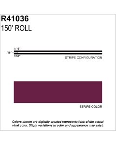 SHR41036 image(0) - SHARPLINE CONVERTING INC MS, 3/16" X 150'; Burgundy