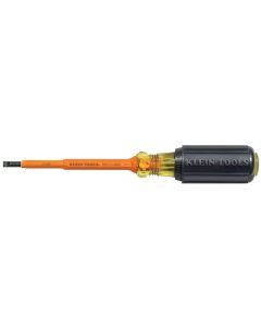 Klein Tools Insulated Screwdriver cushion-grip Round-Shank Cabinet Tip