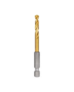 MLW48-89-4609 image(1) - Milwaukee Tool 3/16" SHOCKWAVE RED HELIX Titanium Drill Bit