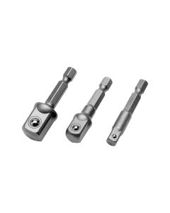 WLMW1390 image(0) - Wilmar Corp. / Performance Tool 3 Piece Power Drill Socket Adapter Set