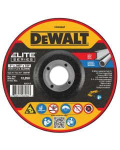 DWTDWA8958F image(0) - DEWALT ELITE SERIES 5 In x .045 in Ceramic Abrasive Chop / Cut-Off Blade with 7/8 in Arbor For Stainless & Mild Steel Cutting (1 Pack)