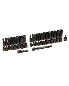 KDT84916H image(0) - GEARWRENCH 44 Piece 3/8" Drive 6 Point Standard & Deep Impact SAE/Metric Hi-Viz Socket Set