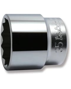 KKN4405M-35 image(0) - Ko-ken USA 4405M-35 1/2 Square Drive Socket 35 mm 12 Point Length 47 mm