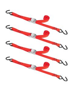 WLMW1846 image(0) - Wilmar Corp. / Performance Tool 4 pk. 1" X 10' Cam Buckle Straps
