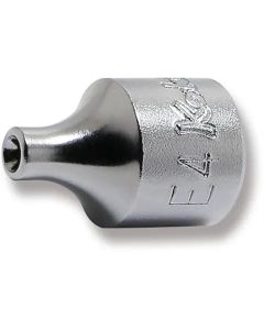 KKN3425-E4 image(0) - Ko-ken USA 3425-E4 3/8 Square Drive TORX E4 Socket - Length 26 mm
