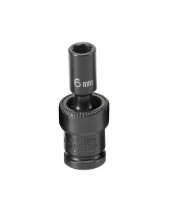 GRE906UMS image(0) - Grey Pneumatic 1/4" Surface Drive x 6mm Standard Universal Socket