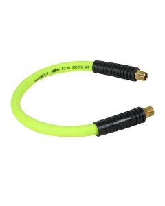 LEGHFZ1202YW3S image(0) - Legacy Manufacturing Flexzilla Whip Hose with Swivel, 1/2" x 2', 3/8" MNPT Swivel x 3/8" MNPT Fittings