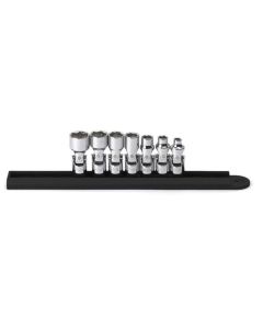 KDT80310D image(0) - GEARWRENCH 7 Piece 1/4 Inch Drive 6 Point Flex SAE Socket Set